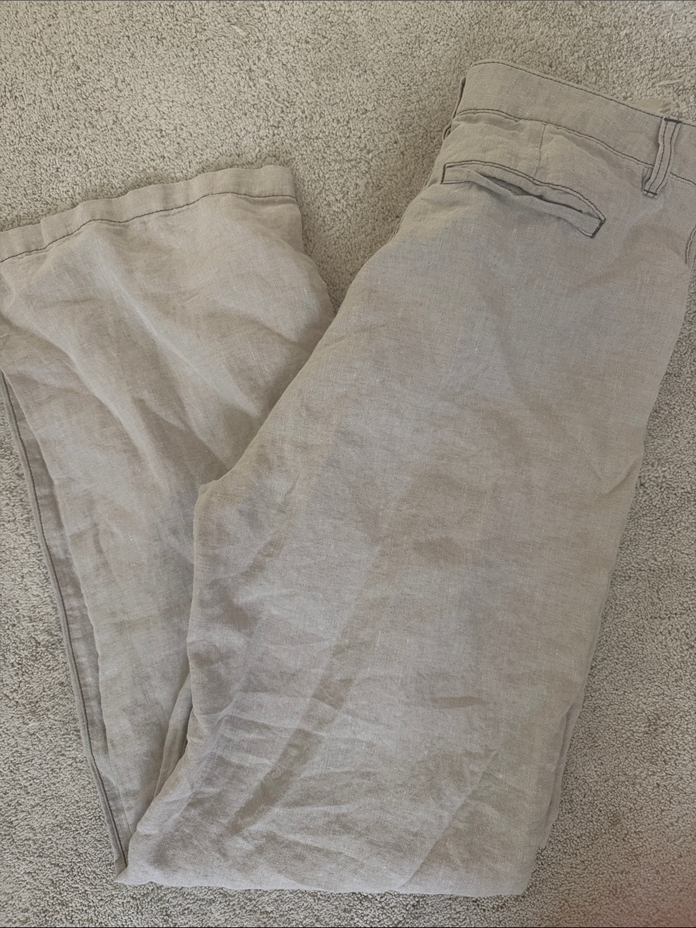 Madewell Lightweight 100% Linen Pants in Light Beige